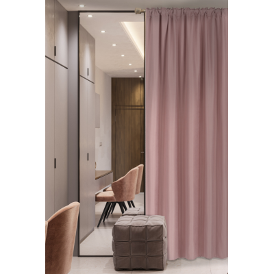 Zasłona SOFT CHIC pink 135x270 na taśmie