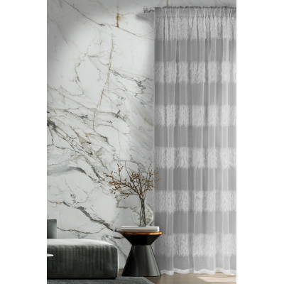 Firana WONDERFUL CHIC GREY 140x300 na taśmie