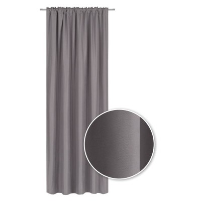 Zasłona SOFT CHIC grey 135x270 na taśmie